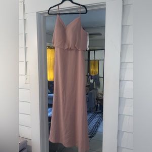 Azazie bridesmaid dress in Dusty Rose.